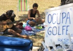 Ativistas encaram um mês de acampamento contra campo de golfe da Olimpíada - Vinicius Konchinski/UOL