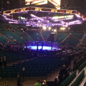 Público começa a encher a MGM Arena, que vai receber o UFC 183 neste sábado (31), com Anderson Silva e Nick Diaz na luta principal - Jorge Corrêa/UOL