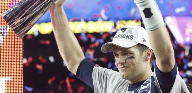 Tom Brady e o New England Patriots foram campeões no último Super Bowl - TANNEN MAURY/EFE/EPA