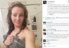 Miesha faz selfie após banho sem maquiagem mesmo após quebrar osso da face - Reprodução/Instagram