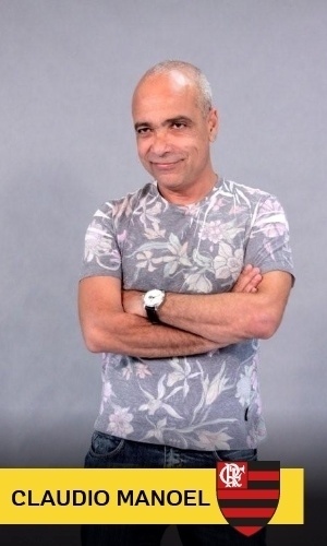 O ex-Casseta & Planeta Cláudio Manoel é torcedor do Flamengo - Arte UOL - AgNews