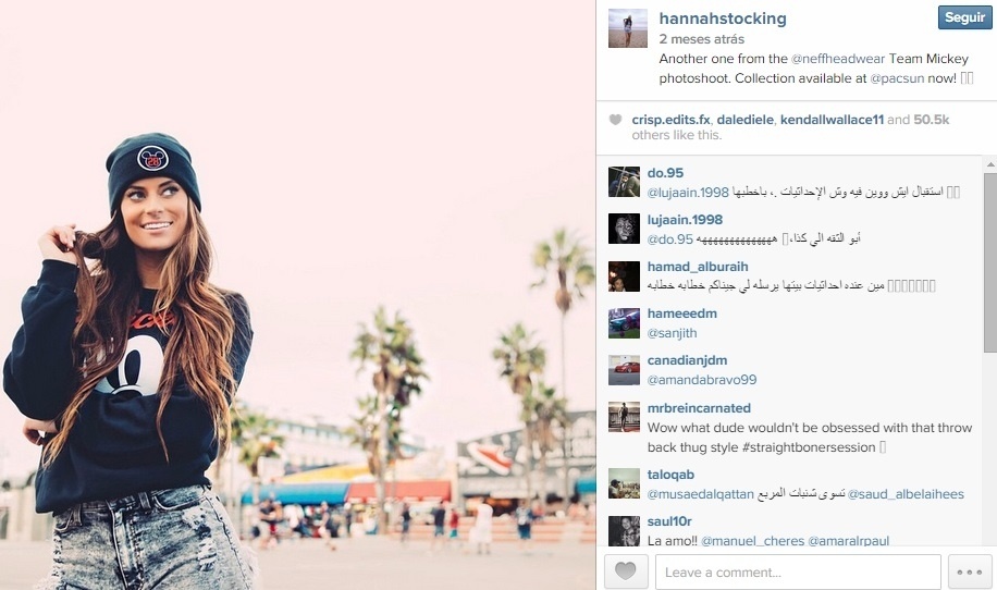 Hannah Stocking, modelo namorada do ala-armador Klay Thompson - Reprodução/Instagram