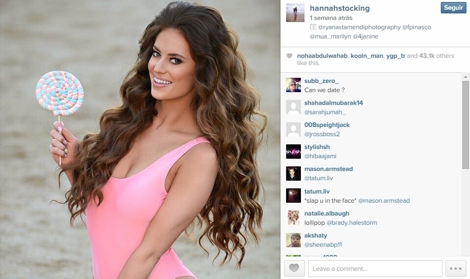 Hannah Stocking, modelo namorada do ala-armador Klay Thompson - Reprodução/Instagram