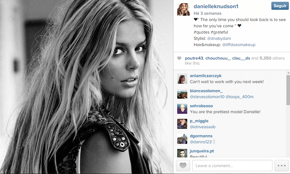 Danielle Knudson e Raonic são canadenses e já vinham sendo vistos juntos - Reprodução/Instagram