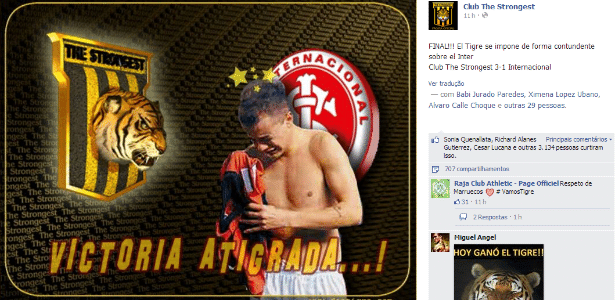 The Strongest volta a provocar Inter e publica foto de D'Ale chorando -  18/02/2015 - UOL Esporte