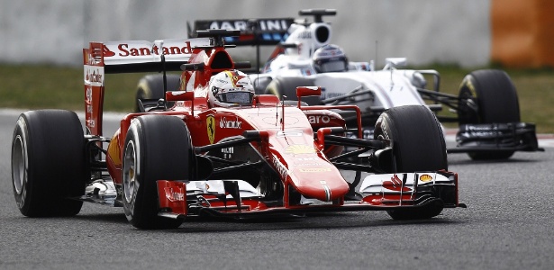 Vettel foi o segundo mais rápido no último dia da pré-temporada atrás de Bottas - QUIQUE GARCIA/AFP