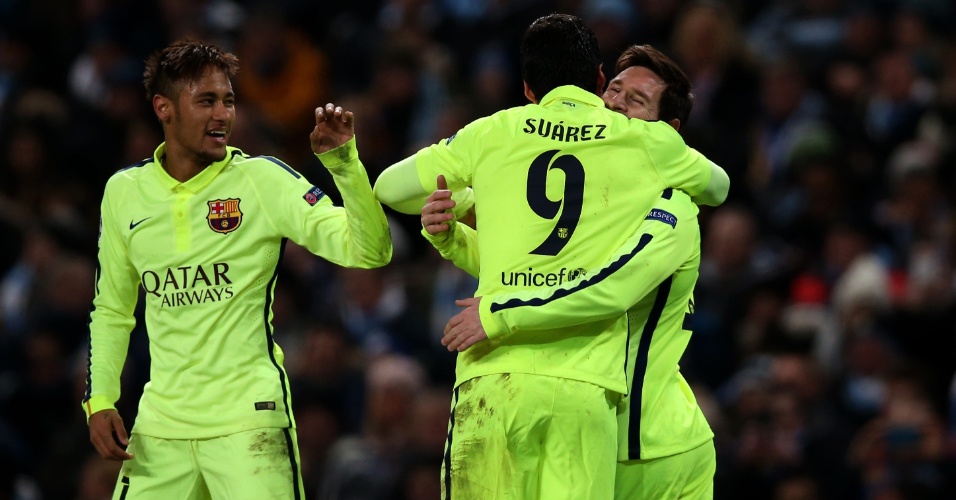 Messi, Neymar e Suárez já jogaram juntos em 21 partidas do Barcelona nesta temporada