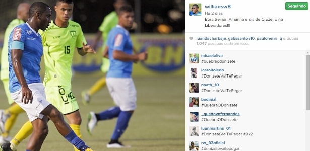 Willians recebe pedidos para acertar Leandro Donizete em clássico entre Cruzeiro e Atlético-MG - Reprodução/Instagram