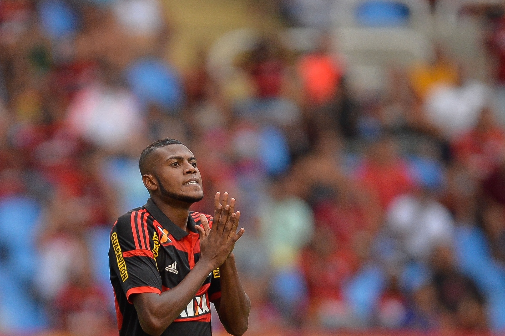 Marcelo Cirino, do Flamengo, comemora gol marcado contra o Friburguense, pelo Campeonato Carioca - Pedro Martins/AGIF