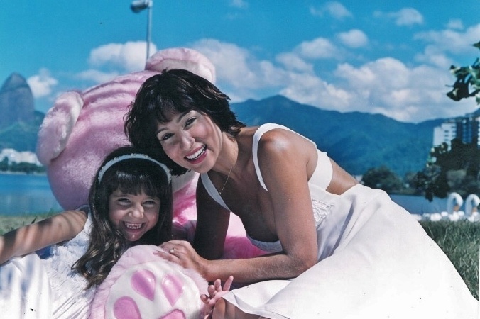 Carla Cavalcanti com a filha Carol Portaluppi - Arquivo pessoal