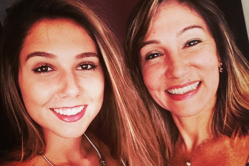 Carol Portaluppi e a mãe, Carla Cavalcanti - Arquivo pessoal