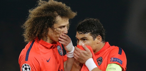 Destaques na classificação heróica do PSG, David Luiz e Thiago Silva entraram na lista - Matt Dunham/Reuters