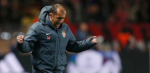 Leonardo Jardim comemora classificação do Monaco na Liga dos Campeões - Jean-Paul Pelissier/Reuters