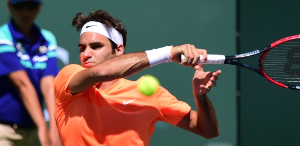 Federer busca o quinto título do Master 1000 de Indian Wells -  AFP PHOTO/ FREDERIC J. BROWN