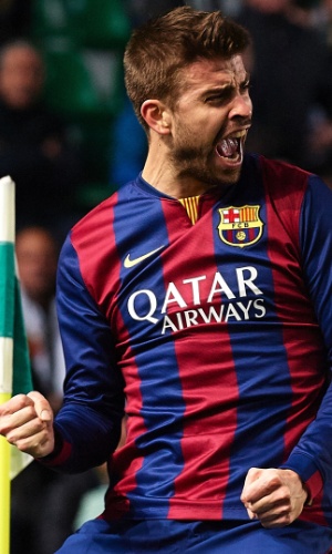 Piqué vibra com gol marcado pelo Barcelona