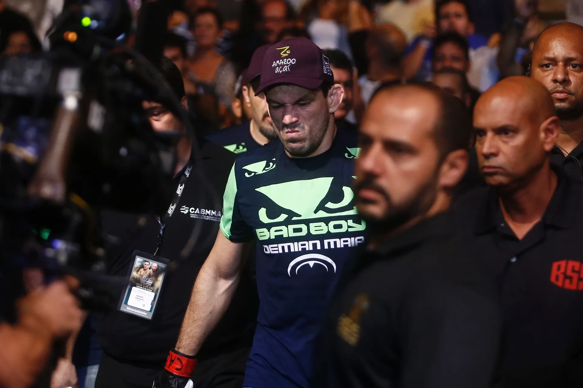 Demian Maia chega para sua luta contra Ryan LaFlare - William Lucas/Inovafoto/UFC