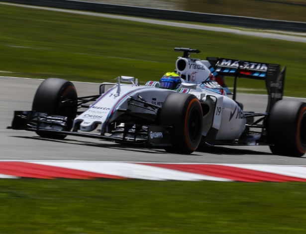 Massa não ficou satisfeito com o sexto lugar na Malásia - Ahmad Yusni/Xinhua