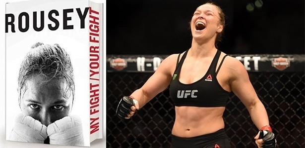 Ronda Rousey e seu livro - Reprodução