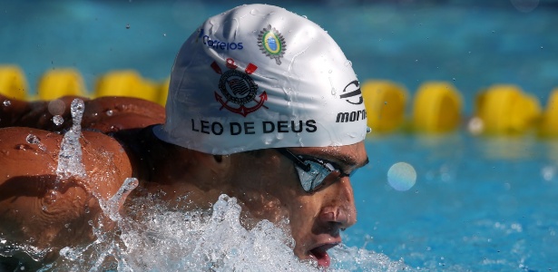 Leonardo de Deus nadou os 200m borboleta em 1m,55s,19 e bateu recorde de 2015 - Satiro Sodré