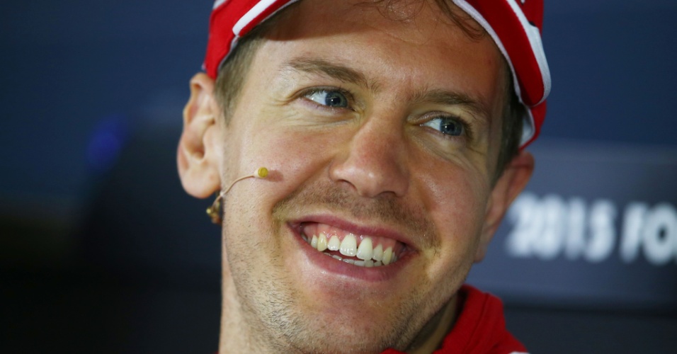 Sebastian Vettel durante a coletiva de imprensa do GP da China