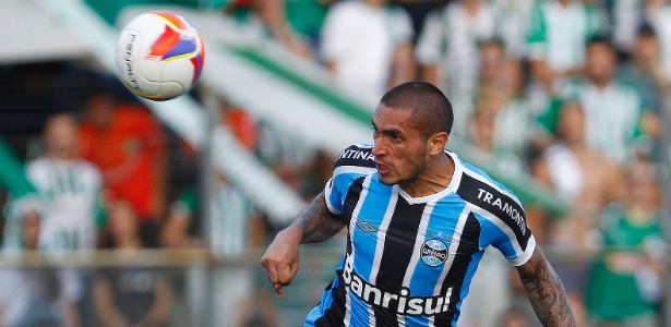 Braian Rodríguez marcou apenas um gol pelo Grêmio mas segue titular do time - Lucas Uebel/Divulgação Grêmio