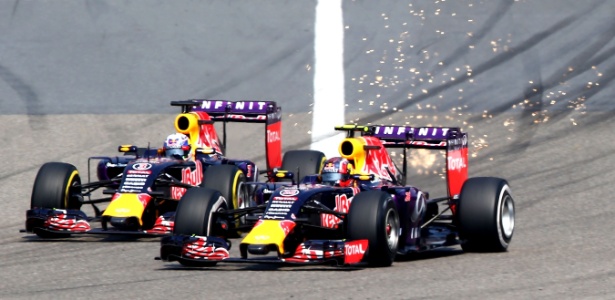 Ricciardo e Kvyat já se encontraram algumas vezes na pista neste ano - Mark Thompson/Getty Images