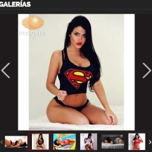 A modelo recebeu convite para participar de um reality show nos Estados Unidos, país mais aberto às brasileiras junto com Portugal e Espanha - Reprodução despostes.televisa