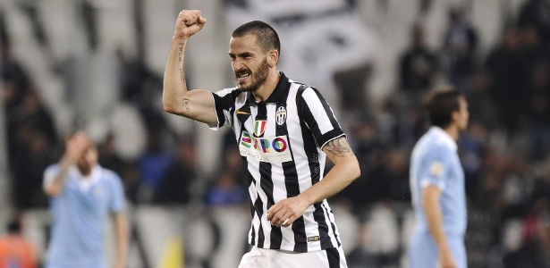 Leonardo Bonucci comemora gol da Juventus em partida contra a Lazio - Giorgio Perottino/Reuters