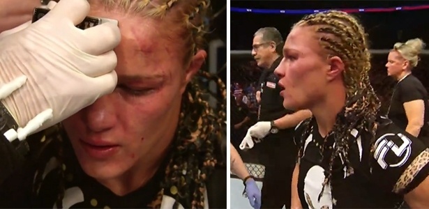 Felice Herrig fica com a cara amassada na derrota para Paige Vanzant - Reprodução - Reprodução