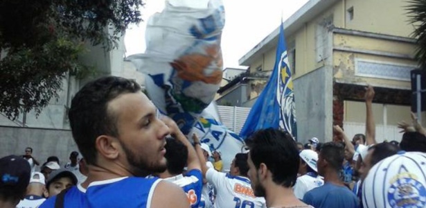 Na segunda-feira, torcida do Cruzeiro protestou contra o momento do time na atual temporada - Reprodução internet