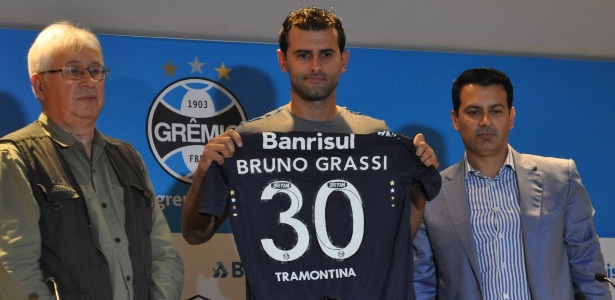Goleiro Bruno Grassi recebe a camisa 30 e é apresentado pelo Grêmio - Marinho Saldanha/UOL
