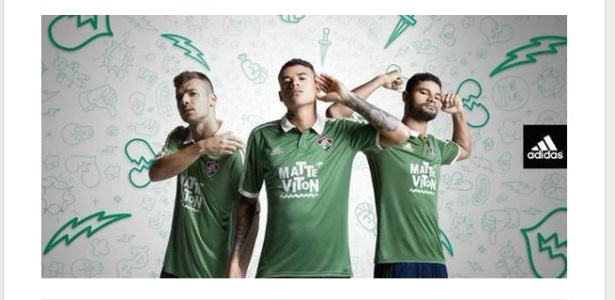 A nova terceira camisa do Fluminense vazou nas redes sociais - Reprodução/Twitter
