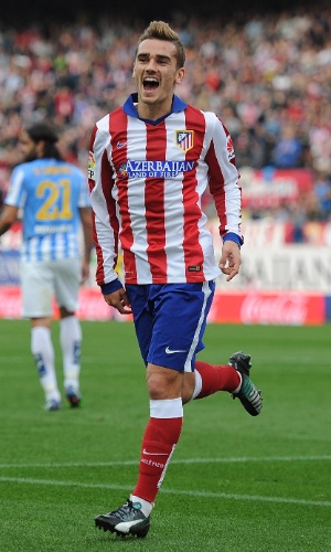 Antoine Griezmann comemora gol marcado pelo Atlético de Madri