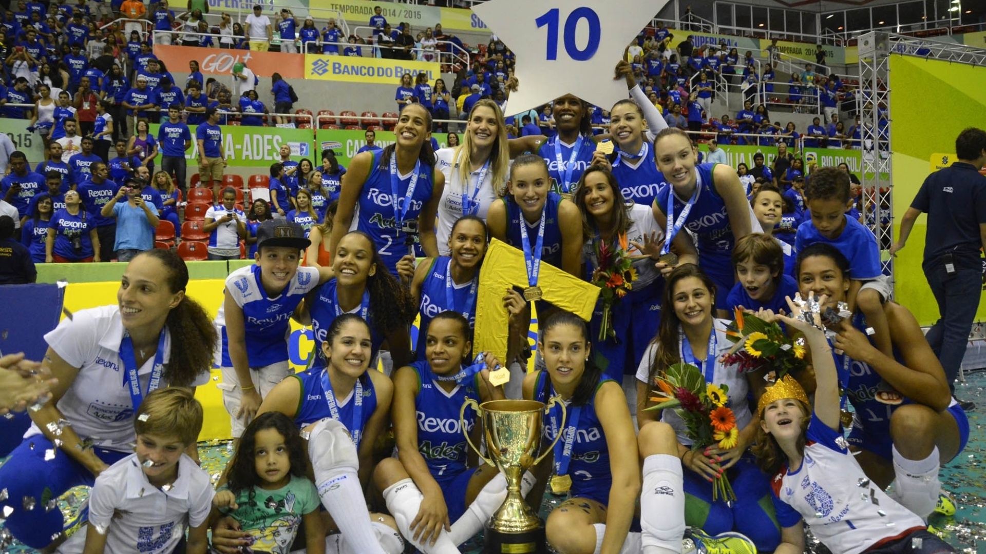 Rexona/Ades venceu o Molico/Nestlé por 3 sets a 0 e conquistou a Superliga
