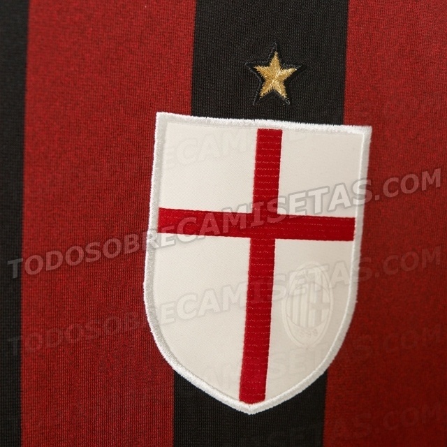 Camisa do Milan para a temporada 2015/2016 - Reprodução