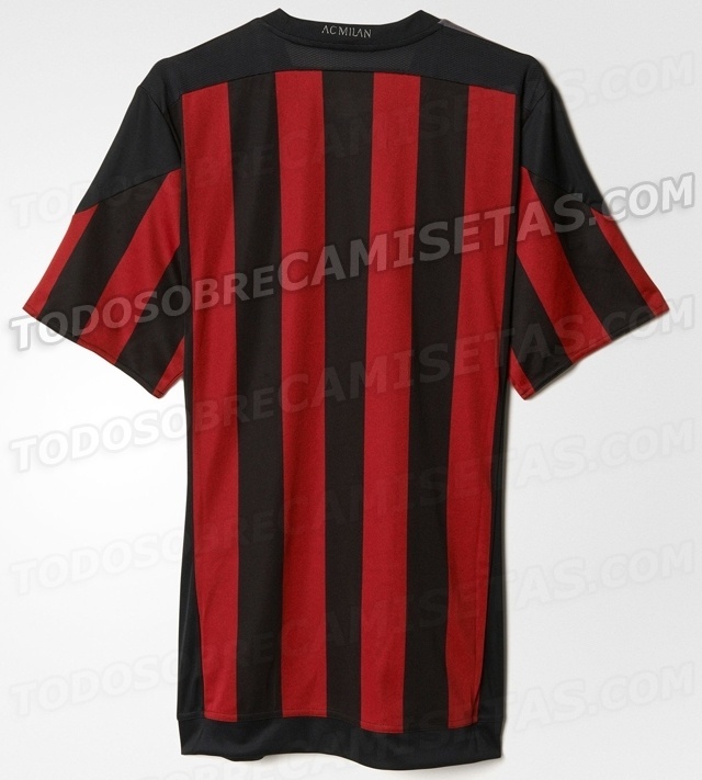 Camisa do Milan para a temporada 2015/2016 - Reprodução