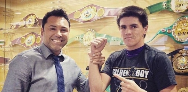 Patrick Teixeira, de 24 anos, está invicto em 25 lutas e hoje luta pela firma de De la Hoya - Arquivo Pessoal