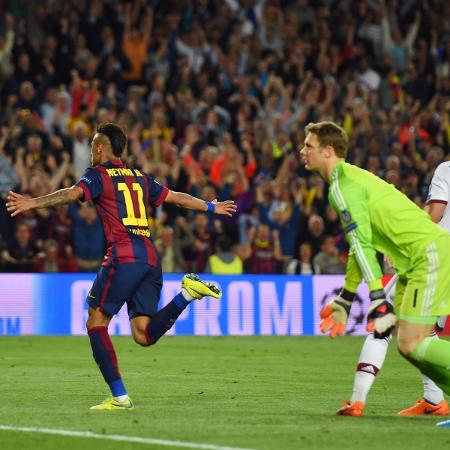 Gol de Neymar em 2015 com a camisa do Barcelona foi lembrado por clube espanhol - Getty Images