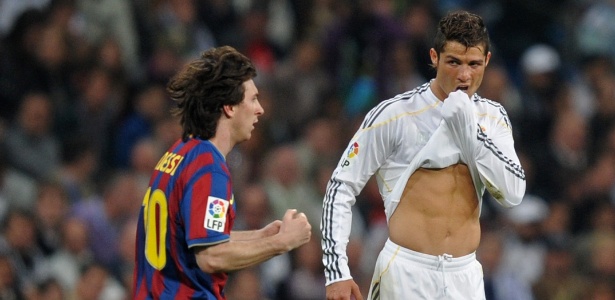Lionel Messi e Cristiano Ronaldo voltam a se encontrar em clássico no Camp Nou - Getty Images