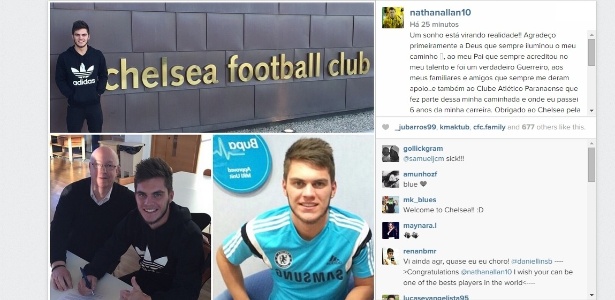 Nathan, ex-Atlético-PR, assina contrato com o Chelsea - Reprodução