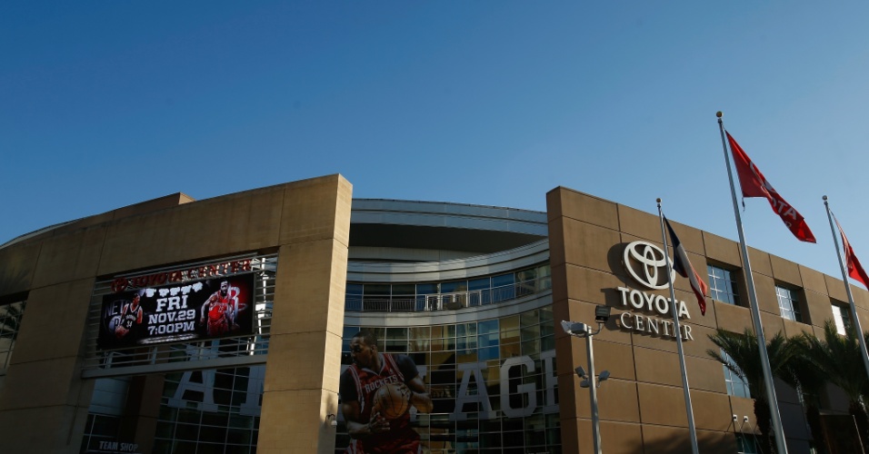 Vista do Toyota Center, em Houston