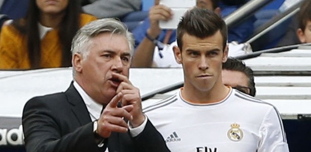 Ancelotti e Bale quando ainda estavam juntos no Real Madrid - Xinhua/UE Syndication/ZUMAPRESS