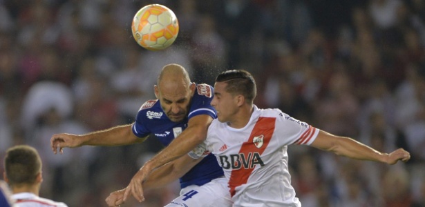 Cruzeiro venceu o River Plate, na Argentina, pela partida de ida das quartas de final da Libertadores - EFE/Juan Ignacio Roncoroni
