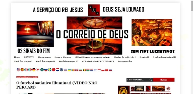 O futebol é pecado, Deus revelou-me que é uma competição satânica