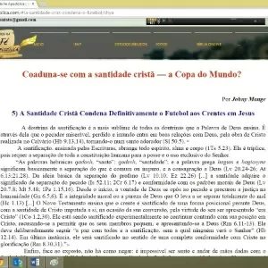 CRISTÃO PODE JOGAR FUTEBOL? JOGAL BOLA É PECADO?