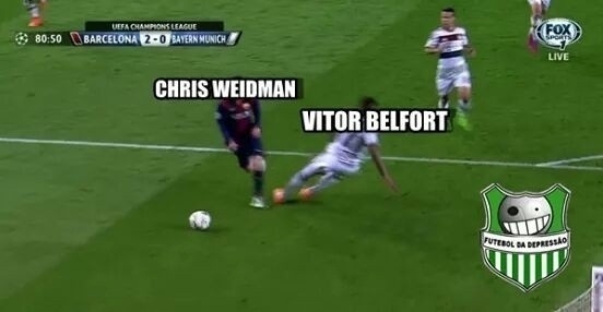 O drible desconcertante de Messi em Boateng, que acabou com golaço do argentino e o zagueiro alemão no chão, também foi lembrado - Reprodução/Futebol da Depressão