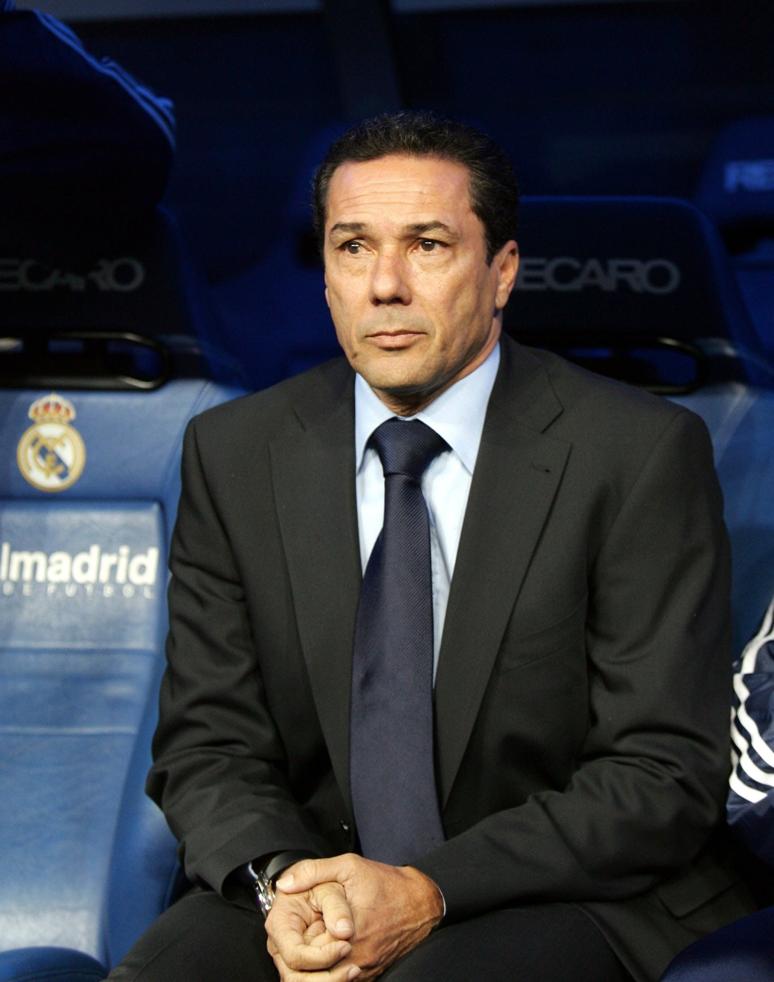 Vanderlei Luxemburgo observa partida do banco de reservas do Real Madrid - Emilio Naranjo/EFE