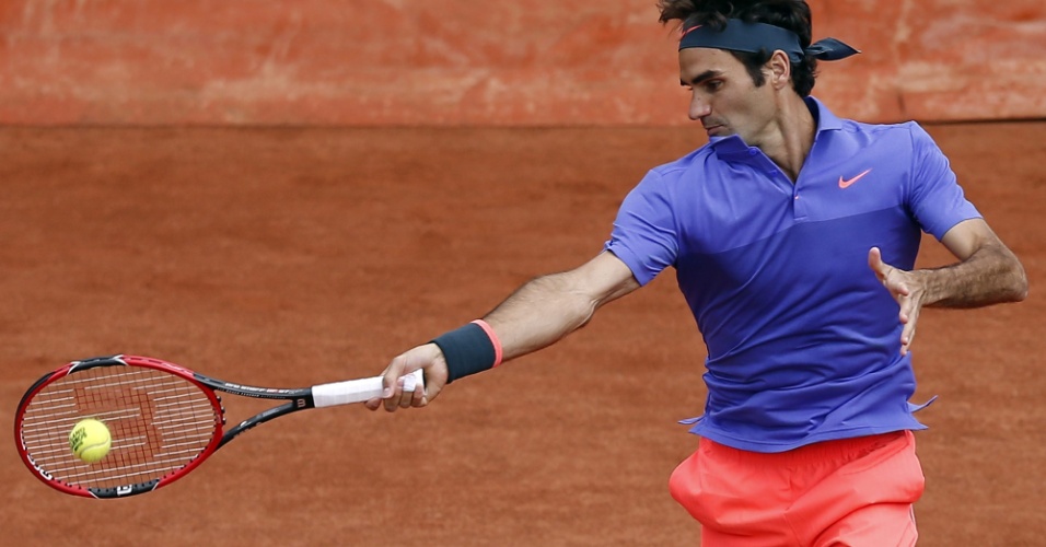 Roger Federer na segunda rodada de Roland Garros