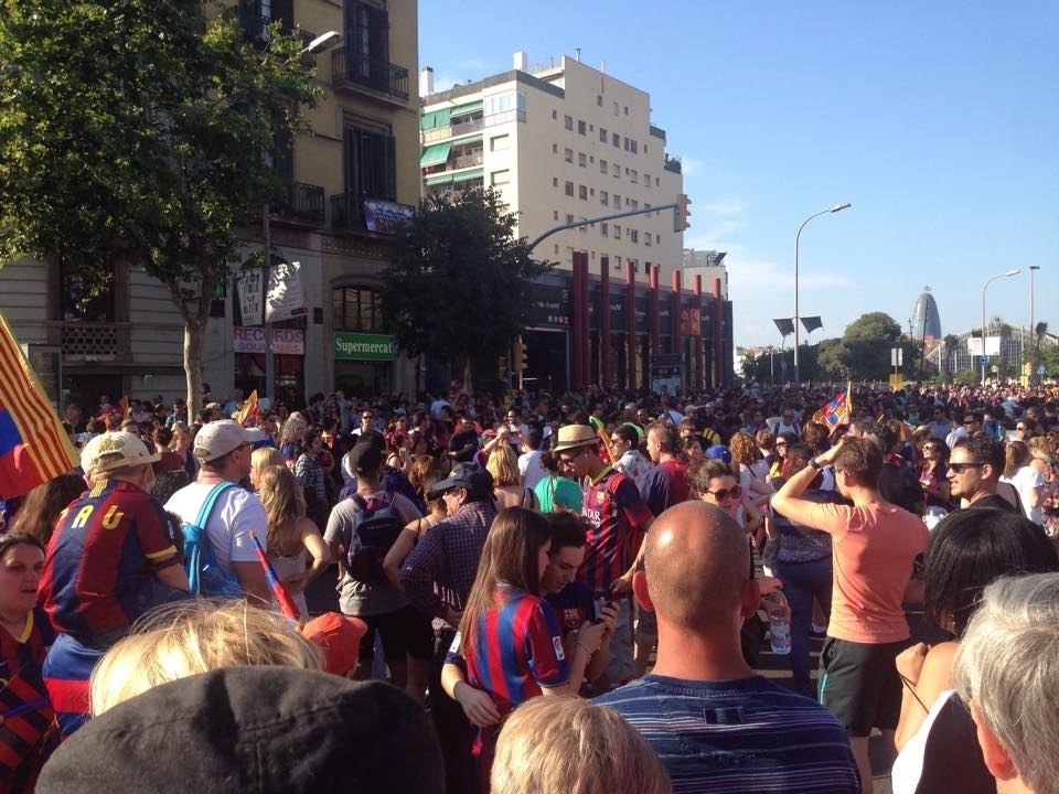 Festejo transcorreu sem violência em Barcelona - João Henrique Marques/UOL