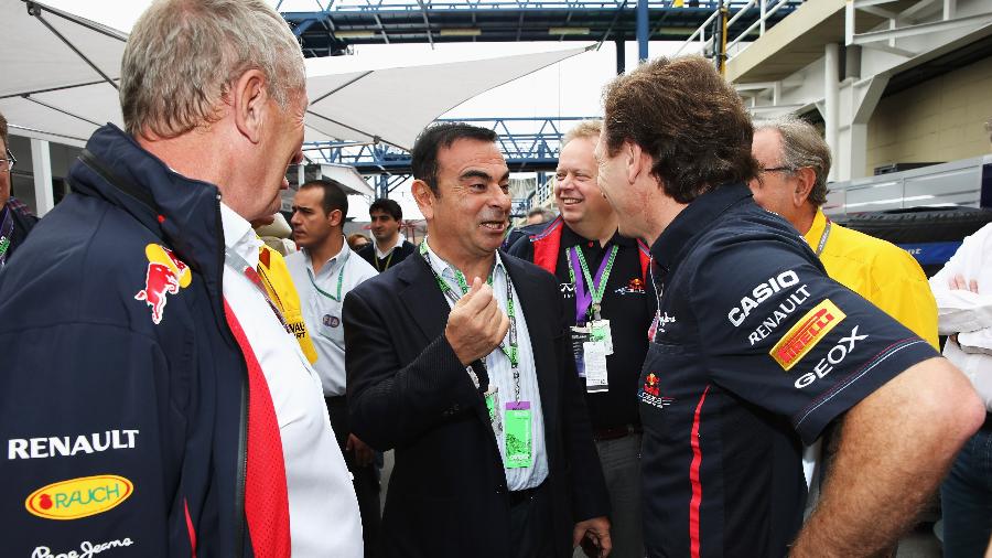 Carlos Ghosn em visita a Interlagos durante o GP do Brasil de 2012 - Mark Thompson/Getty Images